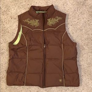 Brown Down Vest